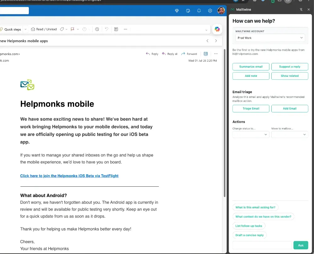 How AI Helps You Organize Outlook Email