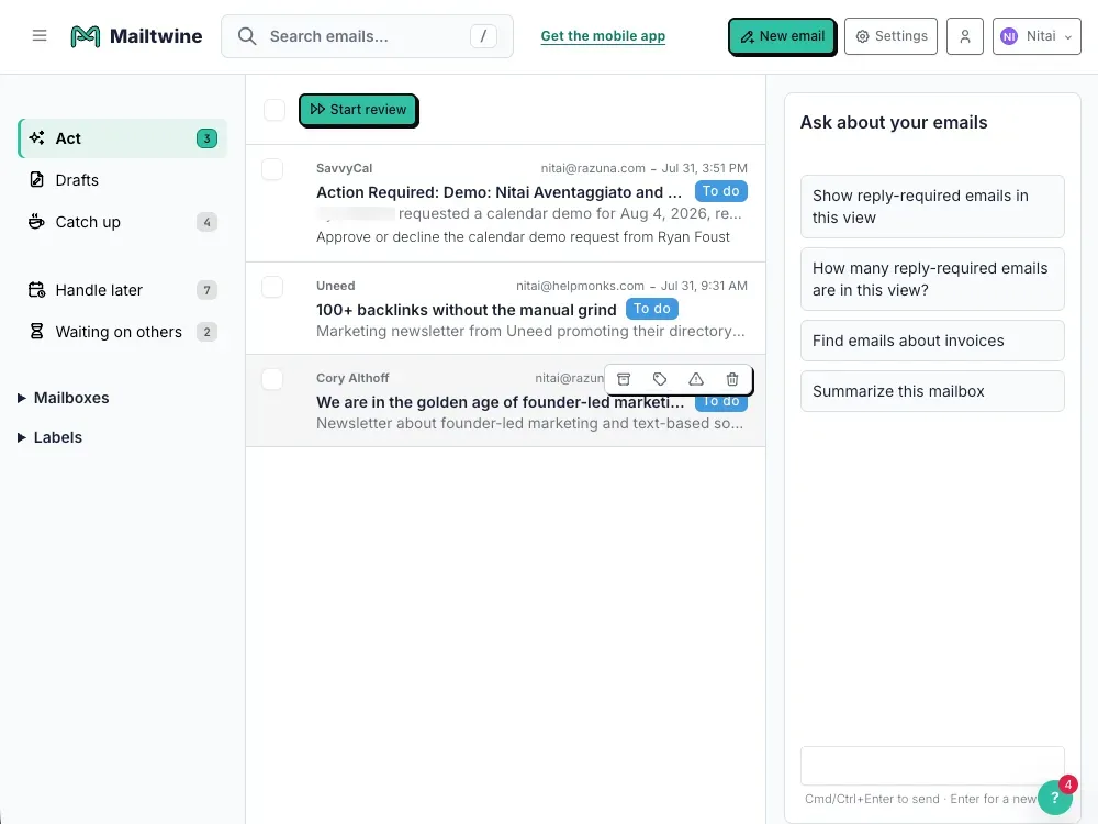 Using Mailtwine on Mobile, Desktop, and in Your Browser